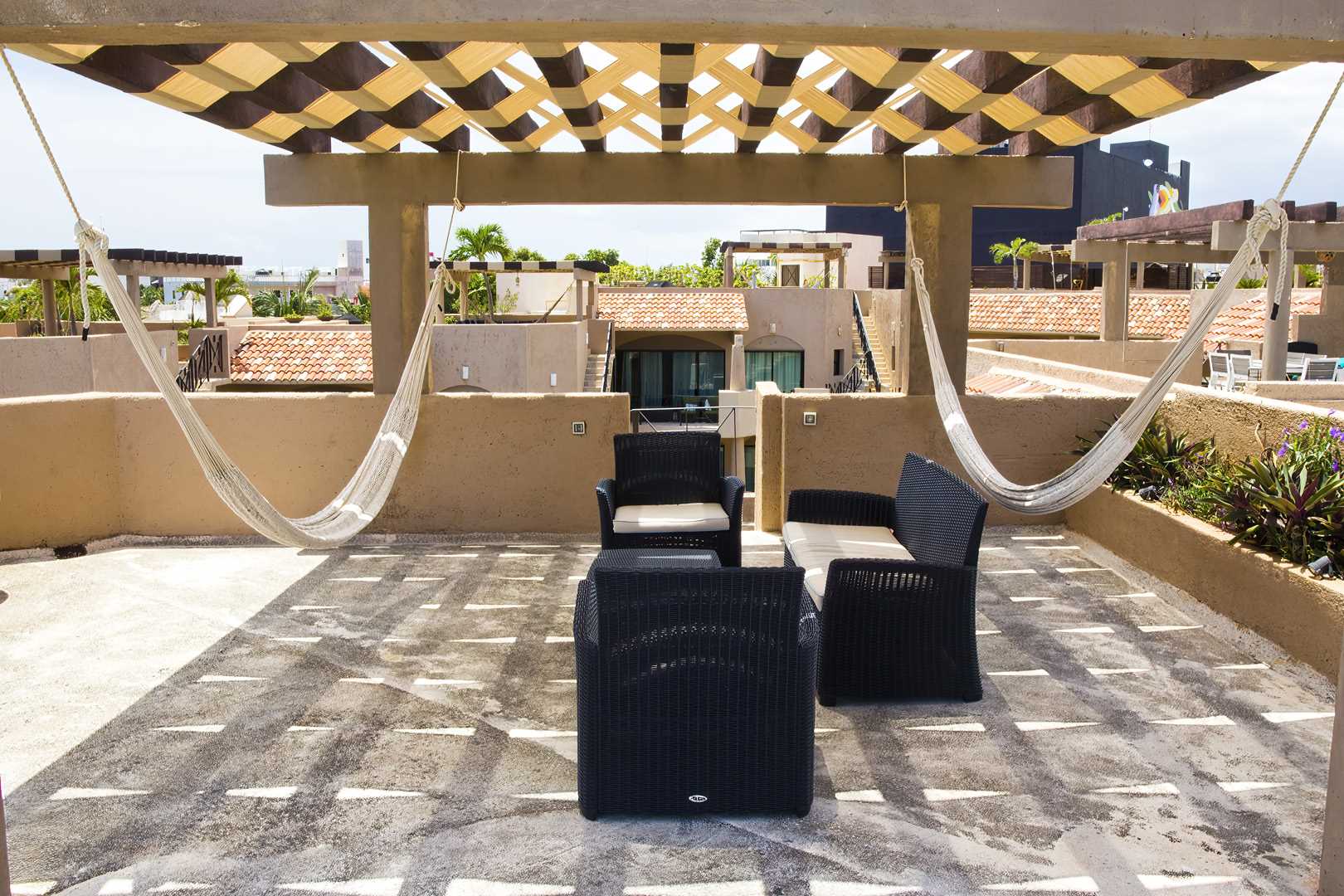 Lounge on the rooftop!