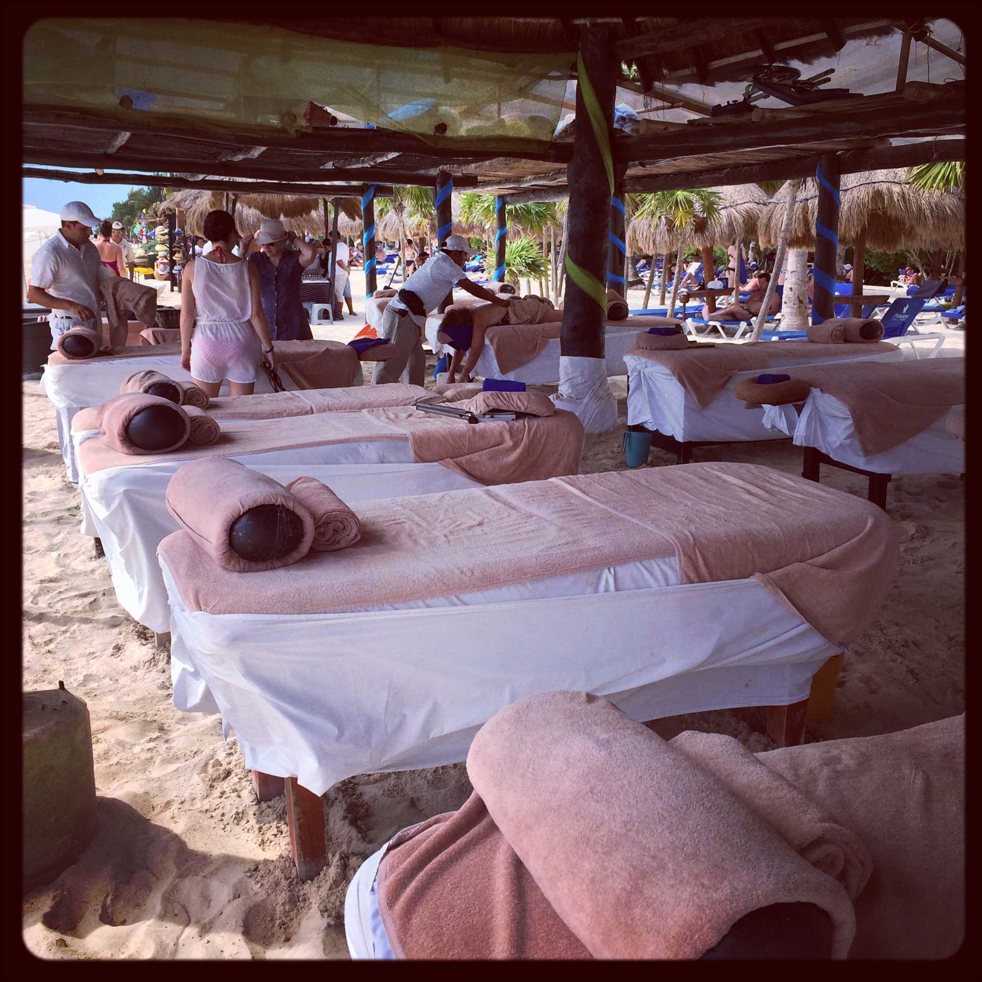 Beach massage a few feet away!